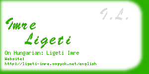 imre ligeti business card